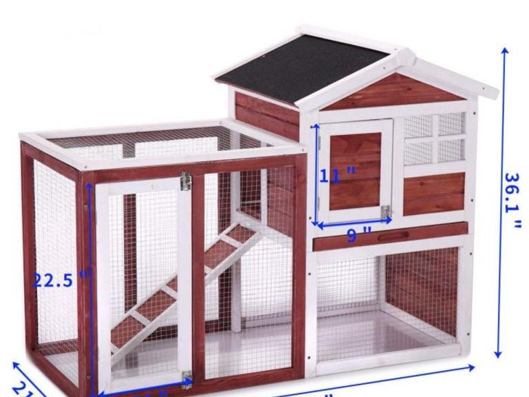 Dutch Goat Auction 48 Chicken Cooprabbit Hutch Wnesting Box