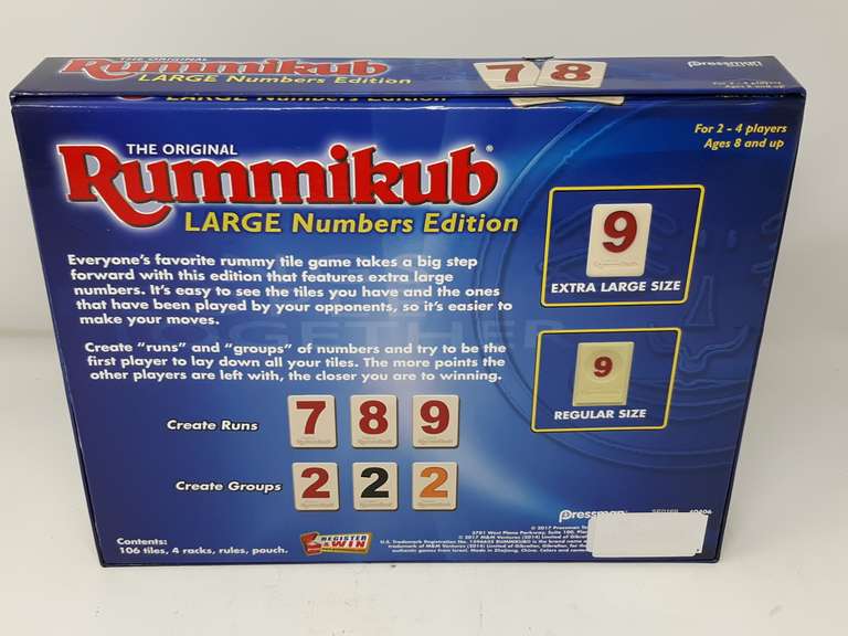 The Original Rummikub Large Number Edition Dutch Goat