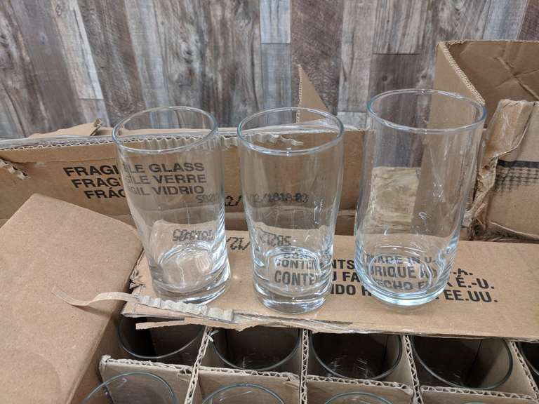 Lot of 88 Assorted Glass Cups *1 Broken Dutch Goat