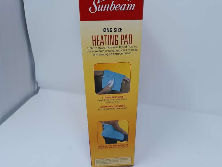Sunbeam King Size Heating Pad Featuring Ultraheat Technology Dutch Goat