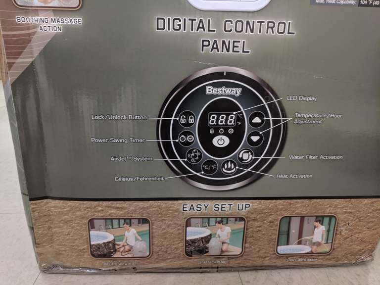 realtree saluspa jacuzzi airjet inflatable tub portable spa