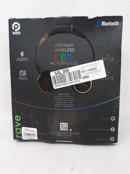 Rave LED Wireless Headphone Dutch Goat