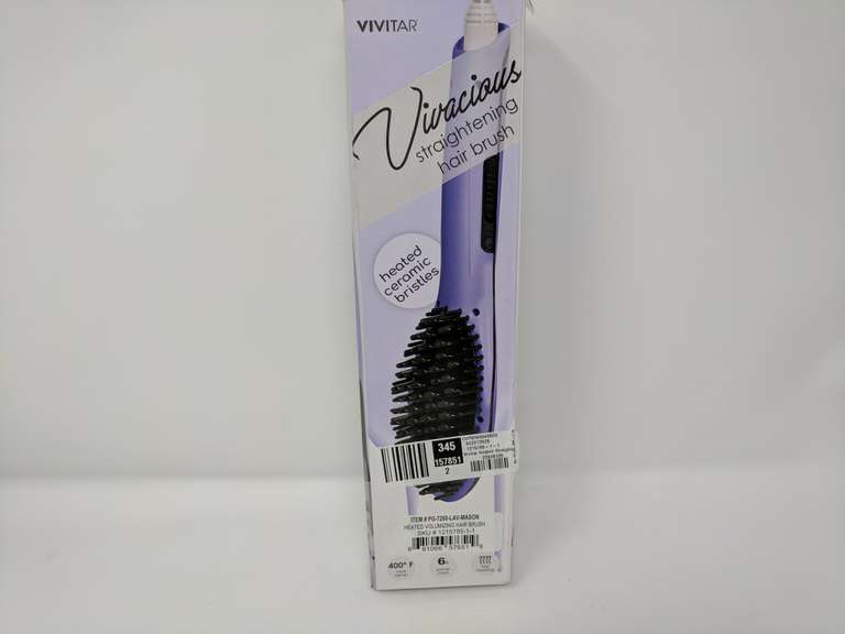 Vivitar Heated Volumizing Hair Brush , Fast Heating, 6 ft Swivel Cord
