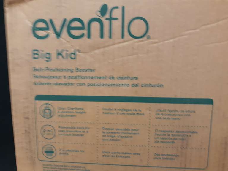 Evenflo Big Kid Amp Booster Car Seat, Sprocket Dutch Goat