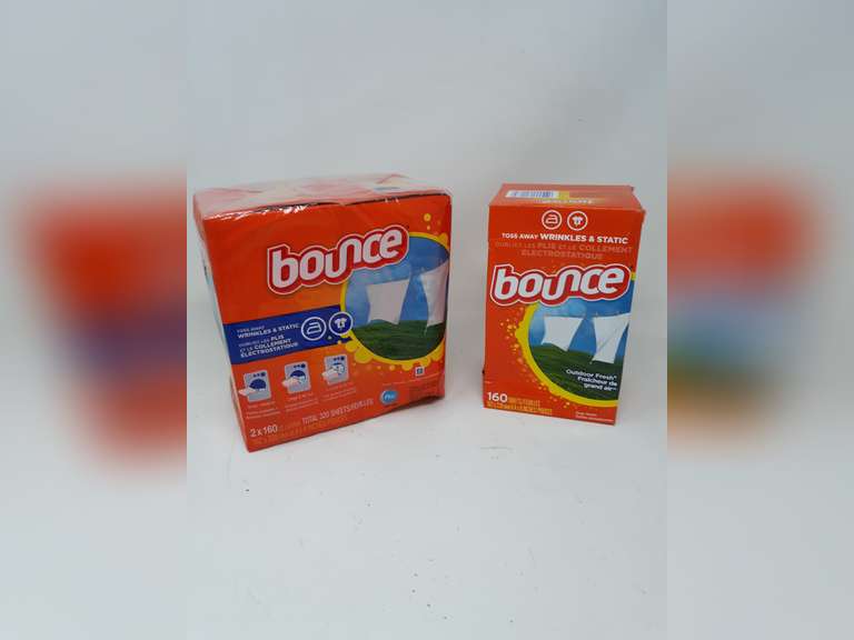 Lot of 3 160 count Bounce Dryer Sheets Dutch Goat