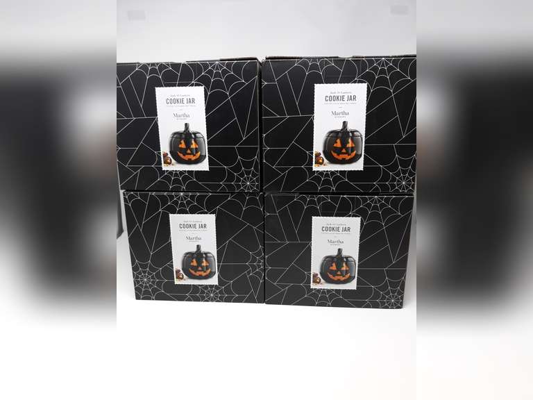Lot Of 4 Jack O Lantern Cookie Jars Dutch Goat
