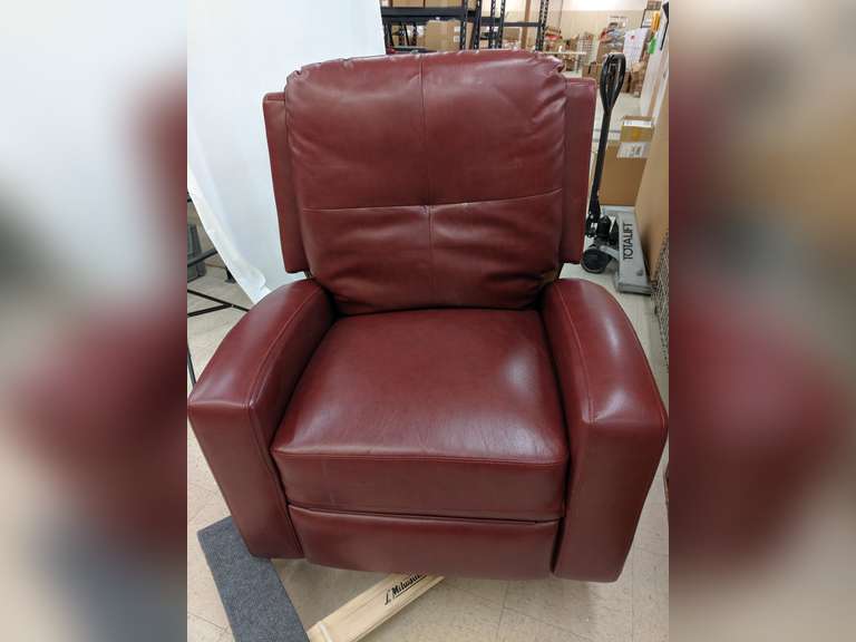 Scorpio Red Swivel Glider Recliner Dutch Goat