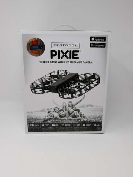 Protocol Pixie Foldable Drone With Live Streaming Camera Black Dutch Goat