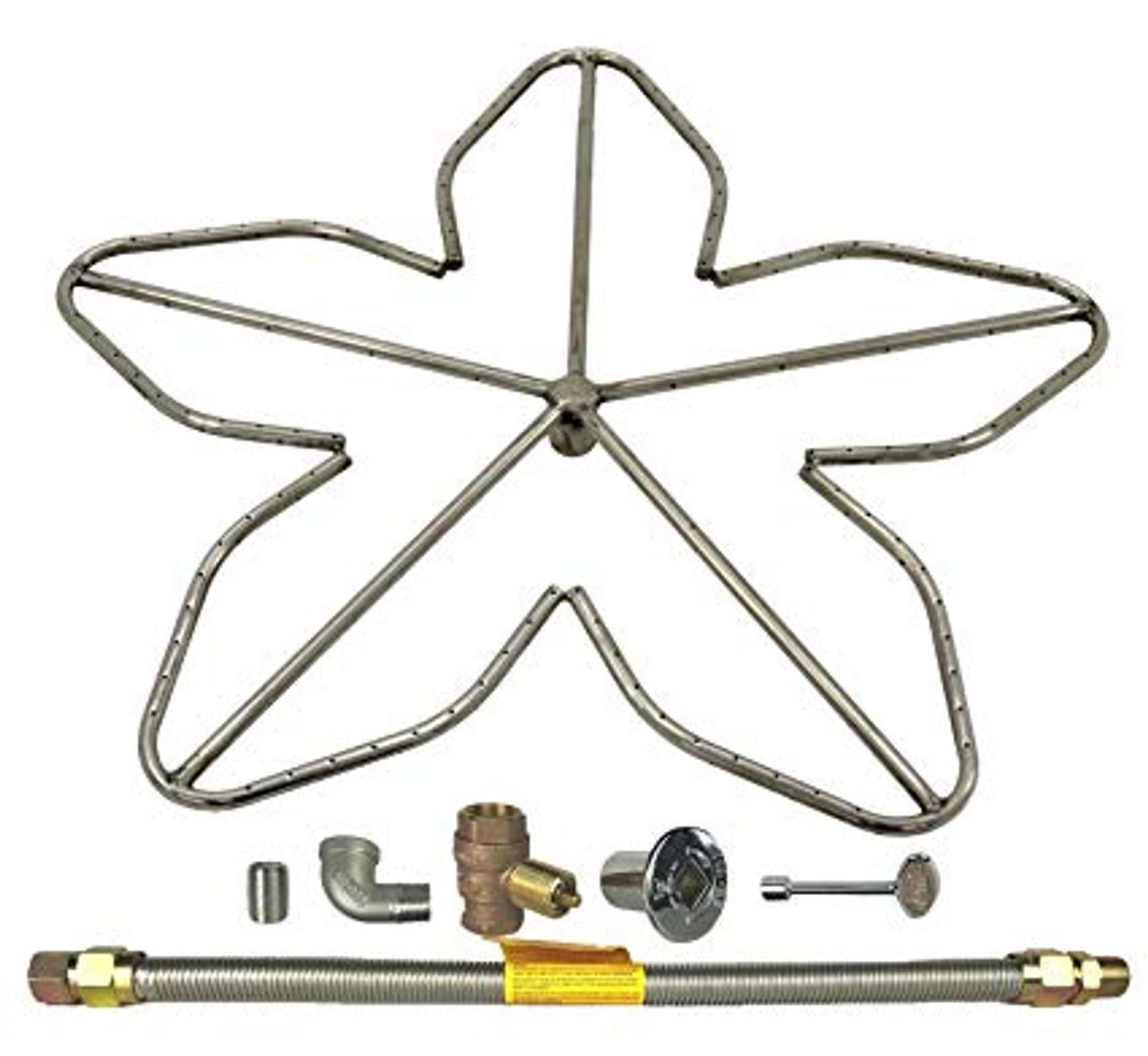 Spotix HPC Penta Fire Pit Burner Kit - 30 Burner - Dutch Goat