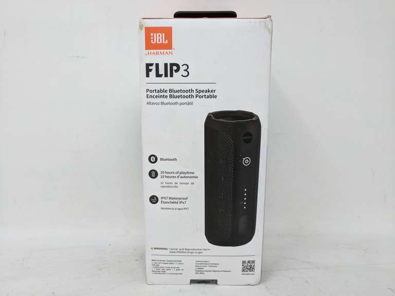 JBL Flip 3 Stealth Edition Portable Bluetooth Speaker Black Dutch Goat
