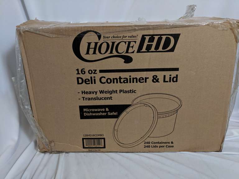 Choice HD Deli Container & Lid 240 Pack Dutch Goat