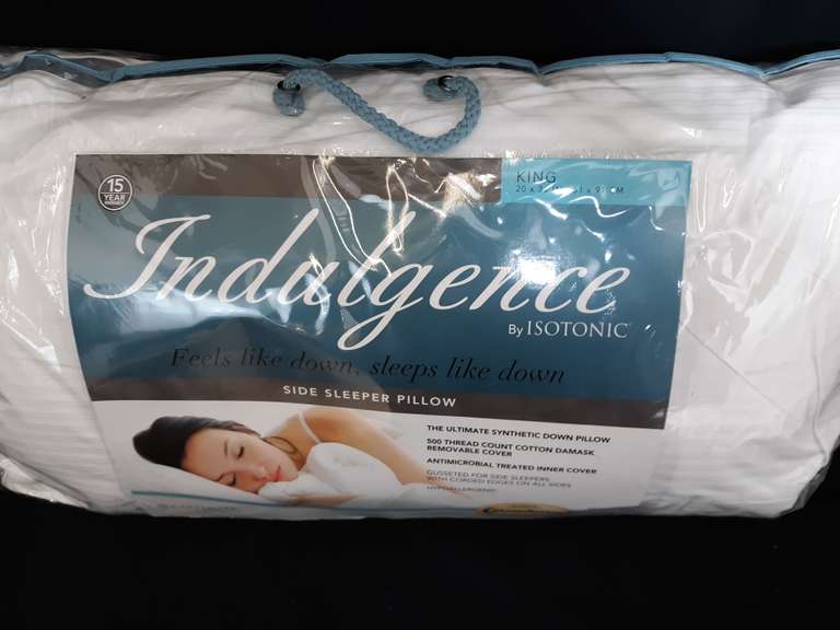 Lot Of 6 Indulgence By Isotonic Side Sleeper Pillows King 20 X
