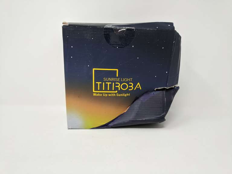 Titiroba Sunrise Light Alarm Clock ( 7" x 7" Box ) Dutch Goat