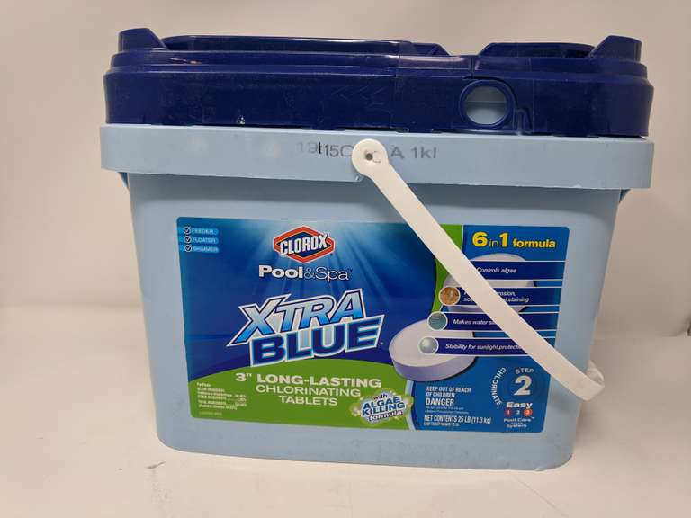 Lot of 2 Clorox Pool&Spa Xtra Blue Chlorinating Tablets [ 3" Each