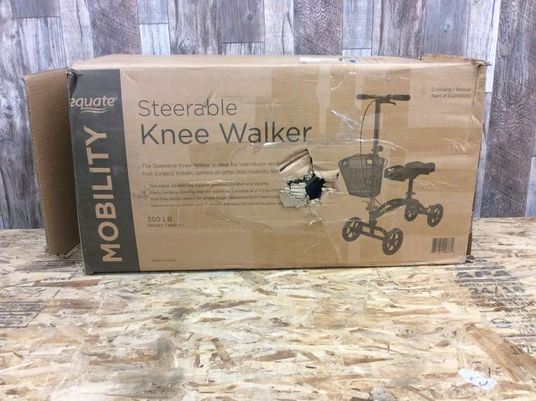 Equate Mobility Steerable Knee Walker 350 Lb Max Dutch Goat