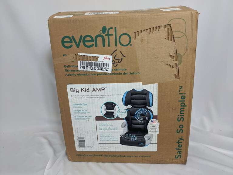 evenflo amp belt positioning booster