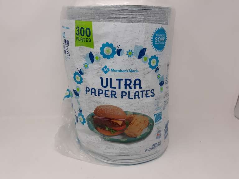 Member's Mark Package of 300 Ultra Paper Plates Dutch Goat