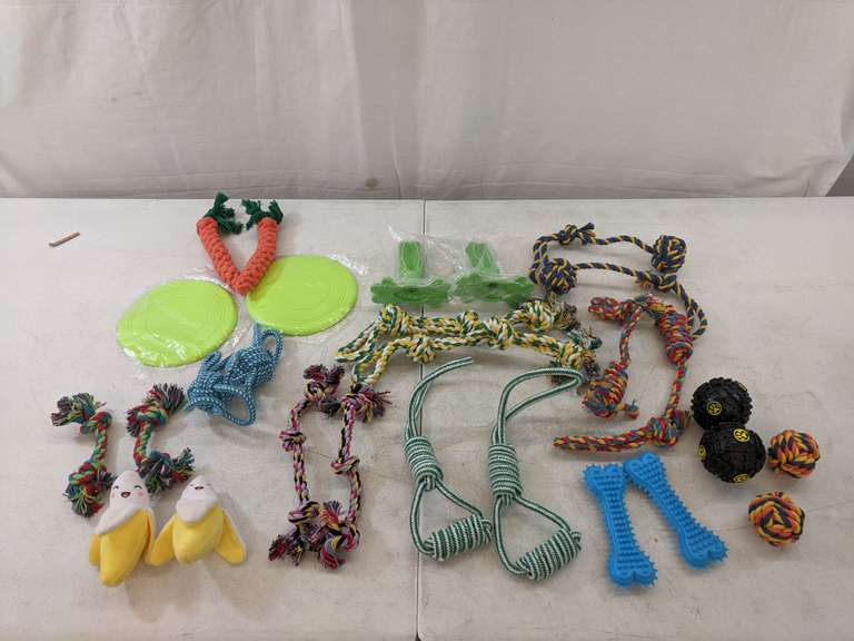 Assortment of 28 Small Dog Toys Dutch Goat