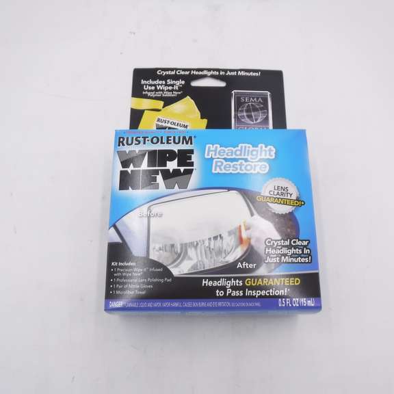 thumbnail image 2 of Rust-Oleum Corporation 381403 Rust-Oleum Wipe New Clear Lens Headlight 2 of 11