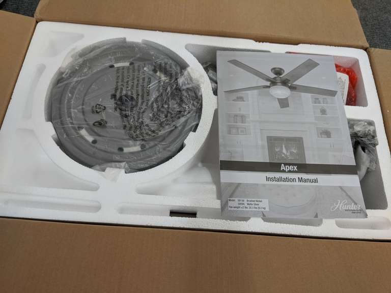 Hunter Apex Ceiling Fan 54" Dutch Goat