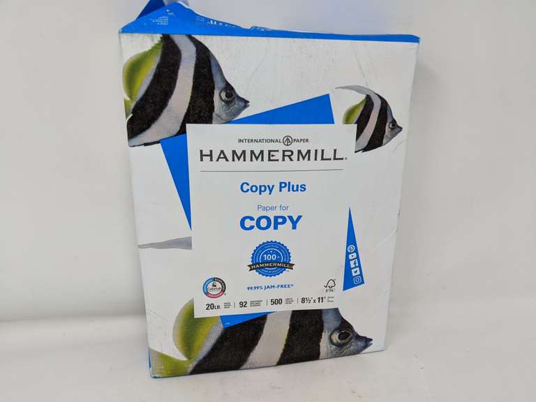 Lot of 11 International Paper Hammermill Copy Plus Paper Reams White