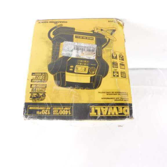 DeWalt Jump Starter & Digital Air Compressor, 1400 Peak AMP, 120 PSI