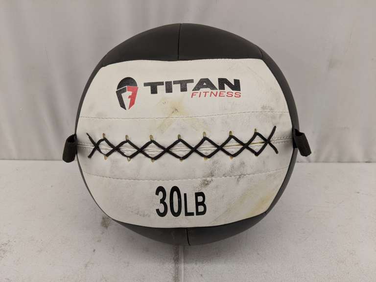 Médicine Ball (balle Murale) Titan Fitness 6-30 LB - Coque Souple Poly-composite, Neuf Sous Emballage