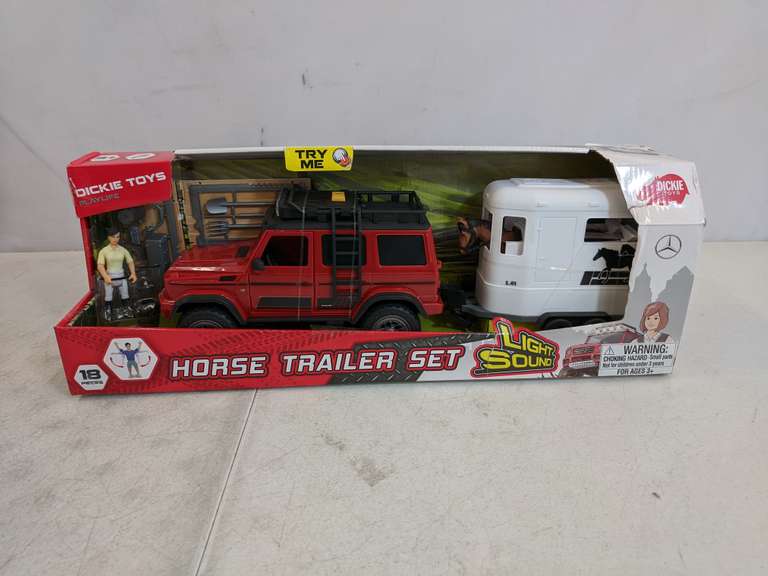Dickie Toys Play Life Horse Trailer Set Dutch Goat