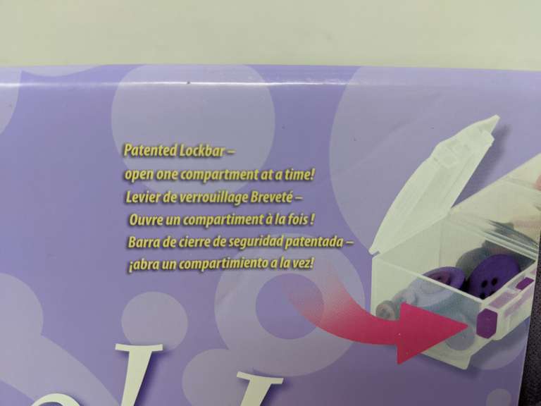 Craft Mates Lockables Large Storage Case Purple Dutch Goat