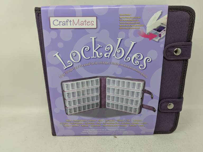 Craft Mates Lockables Large Storage Case Purple Dutch Goat