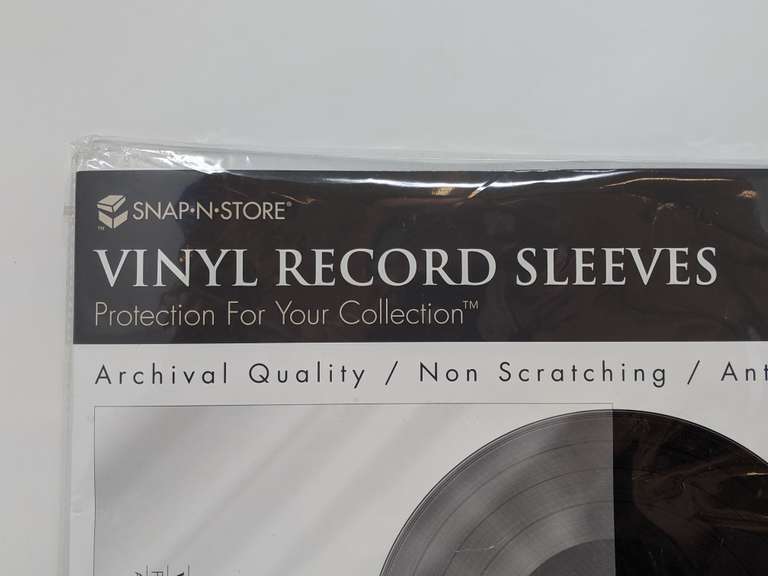 Lot of 6 SnapNStore Vinyl Record Sleeves 12 Inch Records Protects 25 Records Dutch Goat