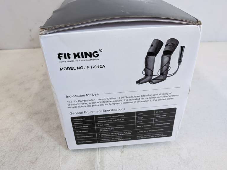 Fit King Air Compression Therapy Device Model FT012A Dutch Goat