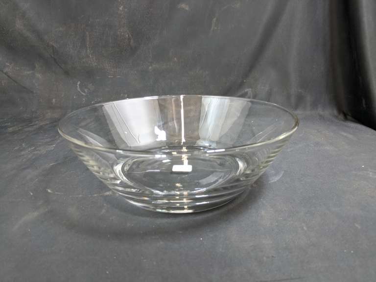 Crate and Barrel Miles Glass Bowl Missing Lid 10" Dutch Goat
