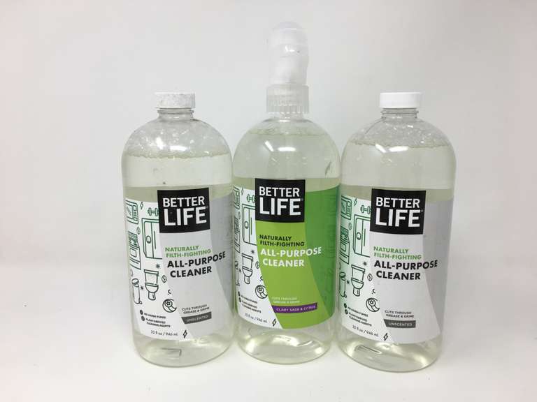 Assortment of 3 Better Life All Purpose Cleaners Dutch Goat
