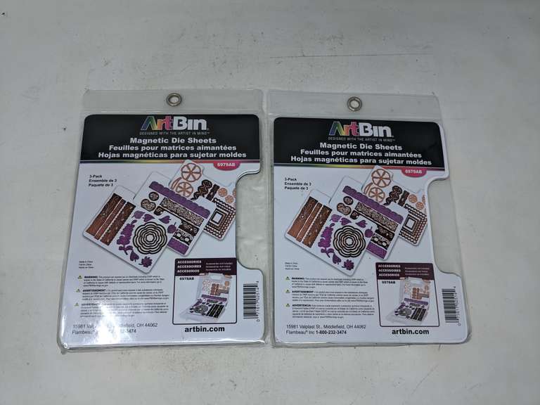 Lot of 2 Art Bin Die Sheet Packs Dutch Goat