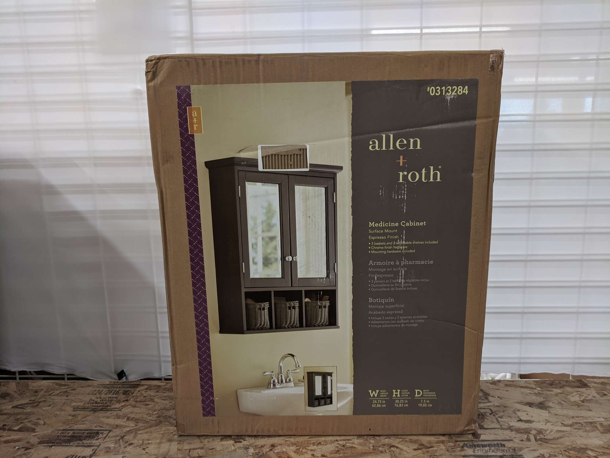 Allen And Roth Medicine / Allen Roth 22 25 In X 30 25 In