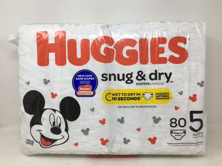Huggies Snug & Dry Diapers 80 Count Dutch Goat