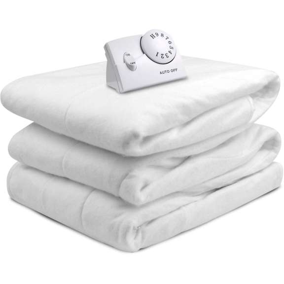 Biddeford Heated Mattress Pad ( White ) - Twin Size - Dutch Goat