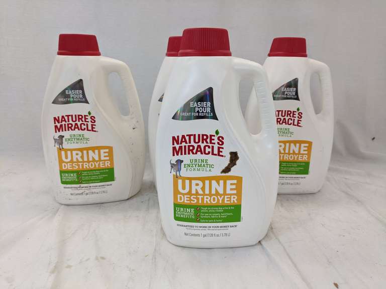 Lot of 4 Nature's Miracle Urine Destroyer 1 gal Each Dutch Goat