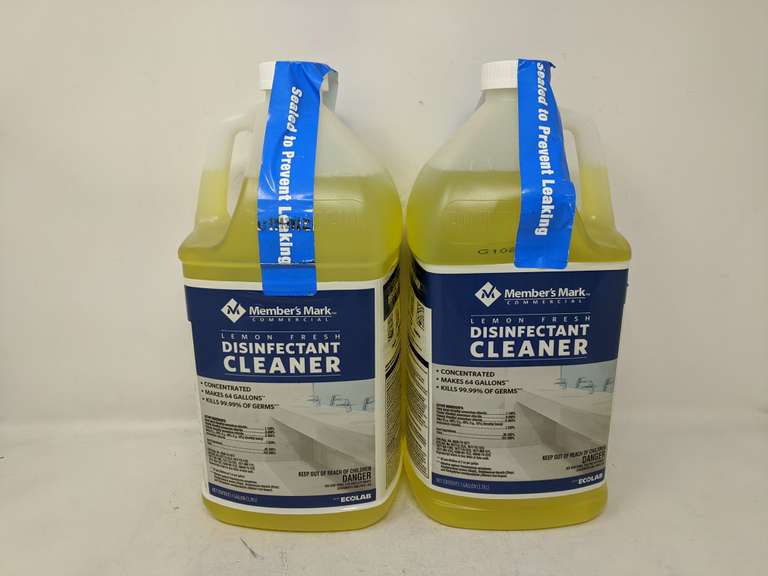 EcoLab Member's Mark Commercial Lemon Fresh Disinfectant Cleaner – 1 Gal Concentrate