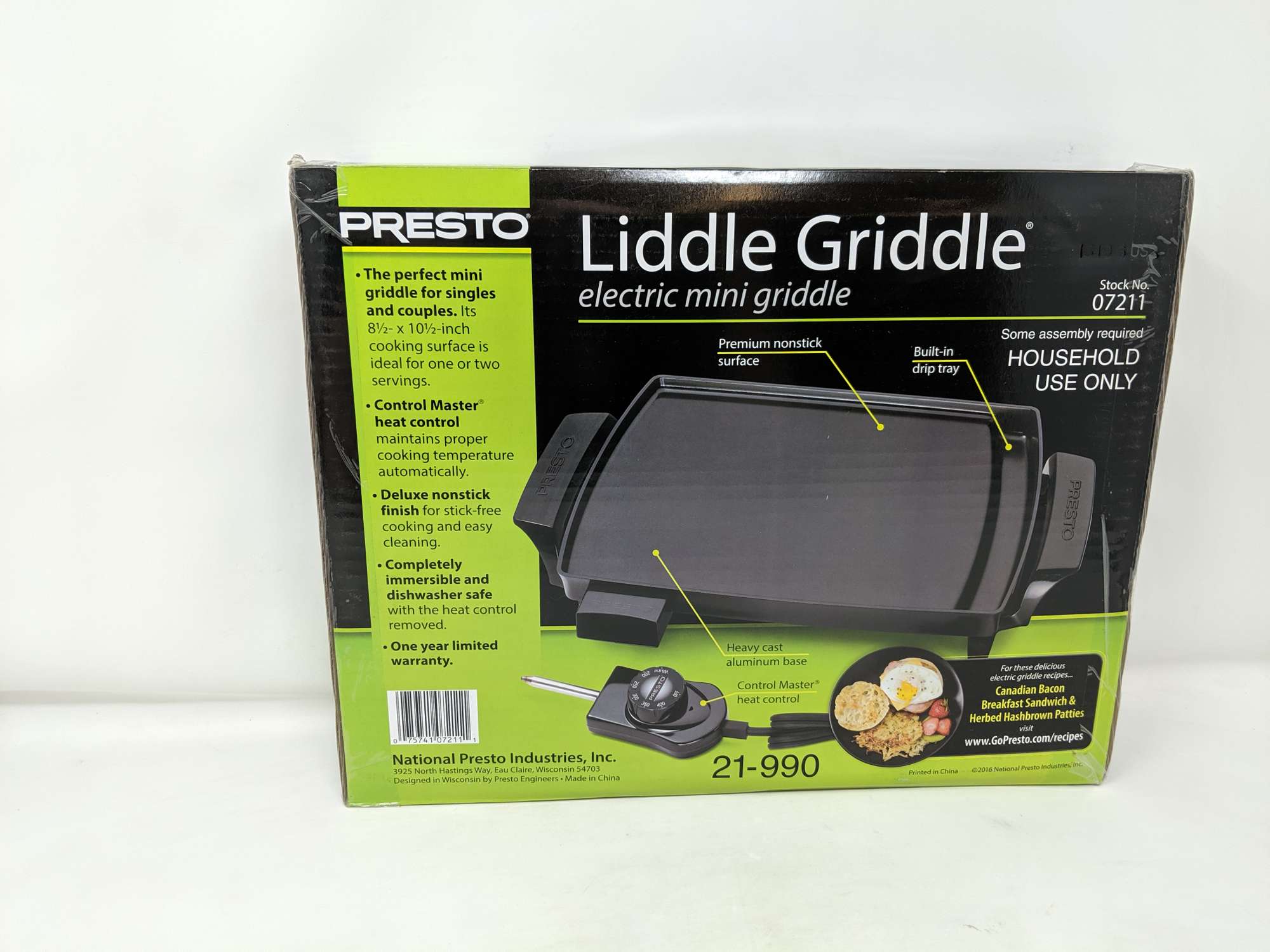 Presto 07211 Presto Little Griddle Pancake Griddle Presto Liddle