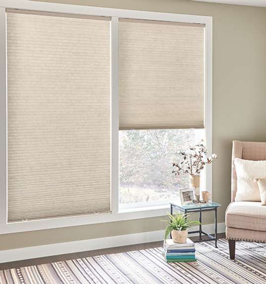 Bali Light Filtering Cellular Shade 94 3/4" x 46", Double Cell, Motorized Lift, Color Looks Like