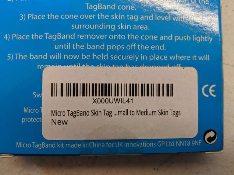 Lot Of 21 Micro TagBand Skin Tag Removal Kit Dutch Goat