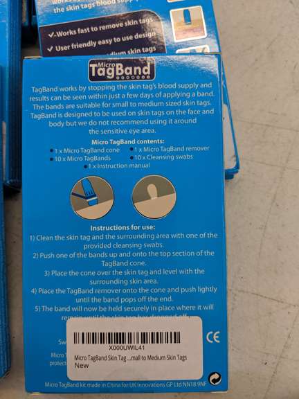 Lot Of 21 Micro TagBand Skin Tag Removal Kit Dutch Goat