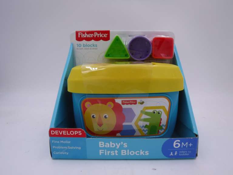 Fisher Price Baby's First Blocks With Storage Bucket - Dutch Goat