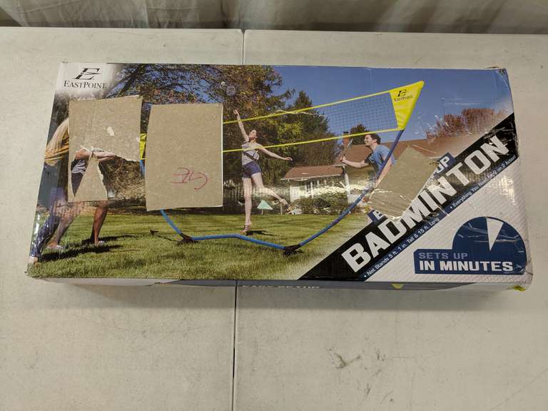 Eastpoint Easy Setup Badminton Net 15Ft L x 5Ft Tall Dutch Goat
