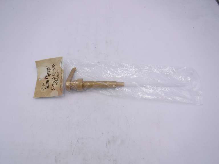 Jordan's Skinny Syrups Syrup Pump 750ML Bottle, Gold Dutch Goat