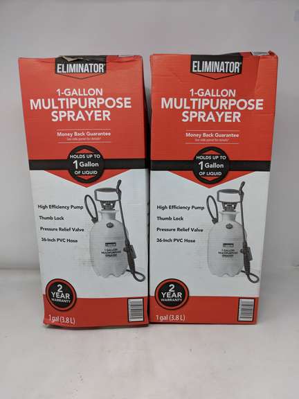 Lot of 2 Eliminator 1 Gallon Multipurpose Sprayer - Dutch Goat