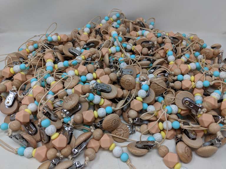 Lot of 198 Pacifier Clips Dutch Goat