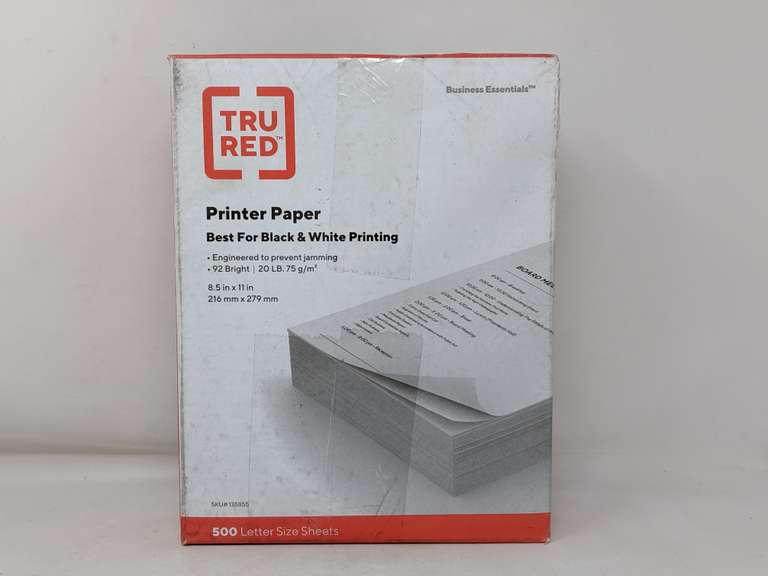 Lot of 5 Tru Red Printer Paper500 Sheets 8.5 in x 11 in20 lb Dutch